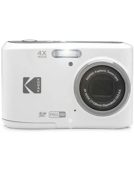 Kodak PIXPRO FZ45 White Camera 16MP 4x Zoom | Compact HD