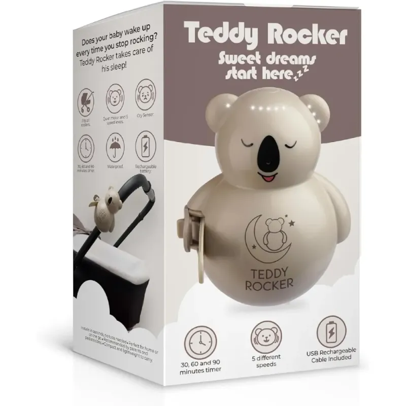 Teddy Rocker - Mecedora Automática para Cochecito y Cuna con Sensor de Llanto