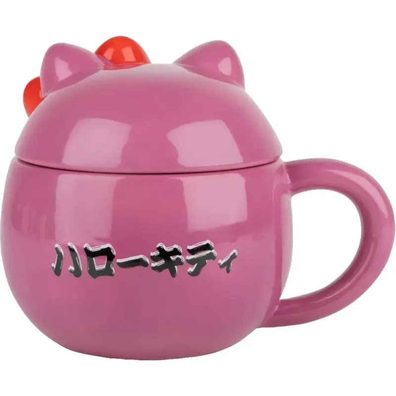 KONIX Taza 3D Hello Kitty Daruma 320 ml Oficial Sanrio Lavavajillas