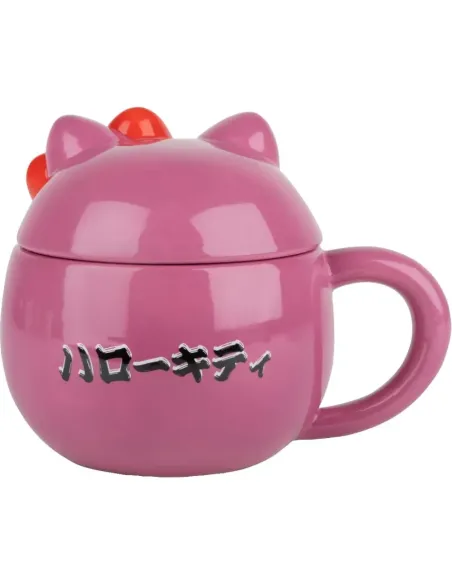 KONIX Taza 3D Hello Kitty Daruma 320 ml Oficial Sanrio Lavavajillas