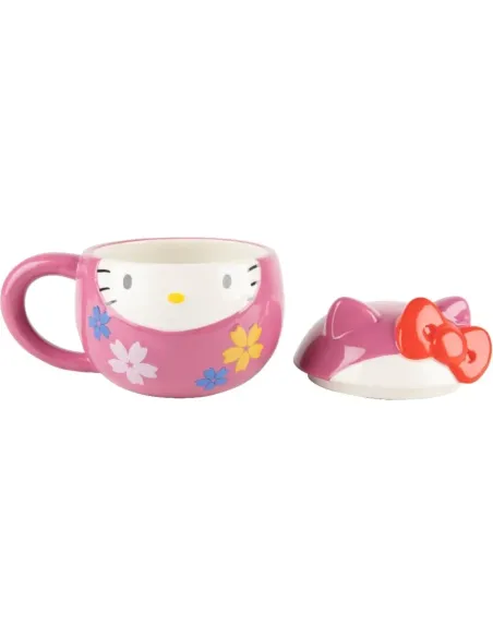 KONIX Taza 3D Hello Kitty Daruma 320 ml Oficial Sanrio Lavavajillas