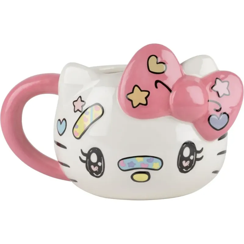 KONIX Hello Kitty 3D Mug 500ml | Official Kawaii Ceramic Mug
