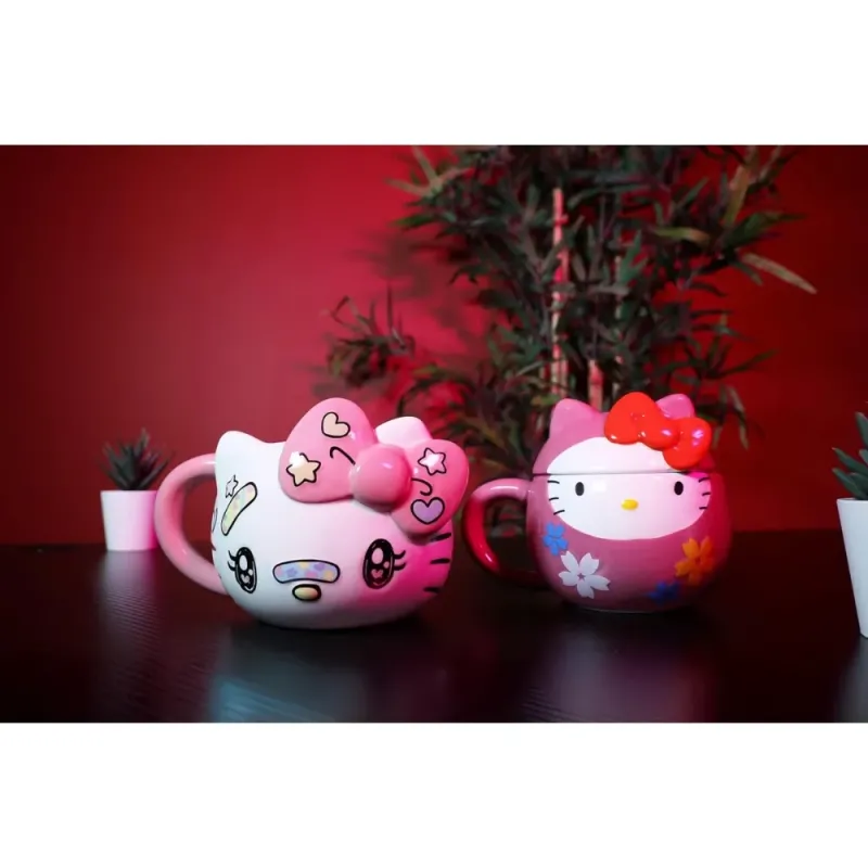 KONIX Hello Kitty 3D Mug 500ml | Official Kawaii Ceramic Mug