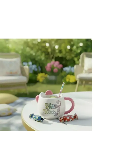 KONIX Taza 3D Hello Kitty Kawaii