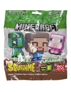 Minecraft Squishmes Serie 6 Just Toys | Figura Antiestrés Sorpresa