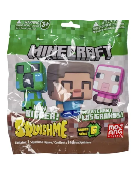 Minecraft Squishmes Serie 6 Just Toys | Figura Antiestrés Sorpresa