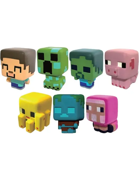 Minecraft Squishmes Serie 6 Just Toys | Figura Antiestrés Sorpresa