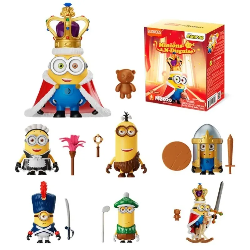 Caja Sorpresa Minions Blokees Mokoo 01 | Figura Misterio Mini Kit