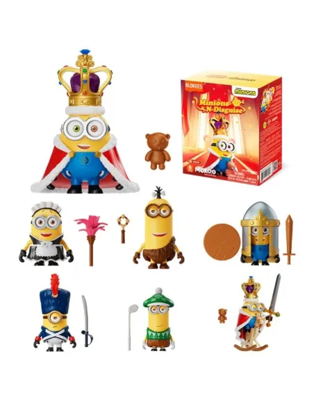 Caja Sorpresa Minions Blokees Mokoo 01 | Figura Misterio Mini Kit