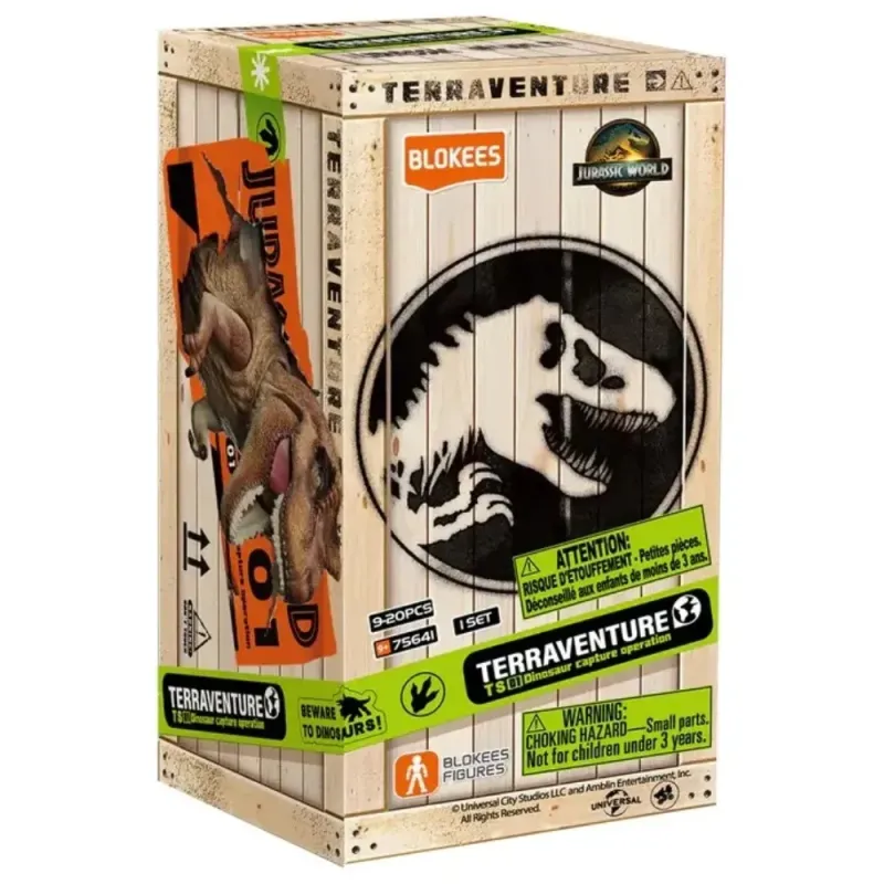 Caja Sorpresa Jurassic World Blokees Terraventure 01 | Figura Misterio