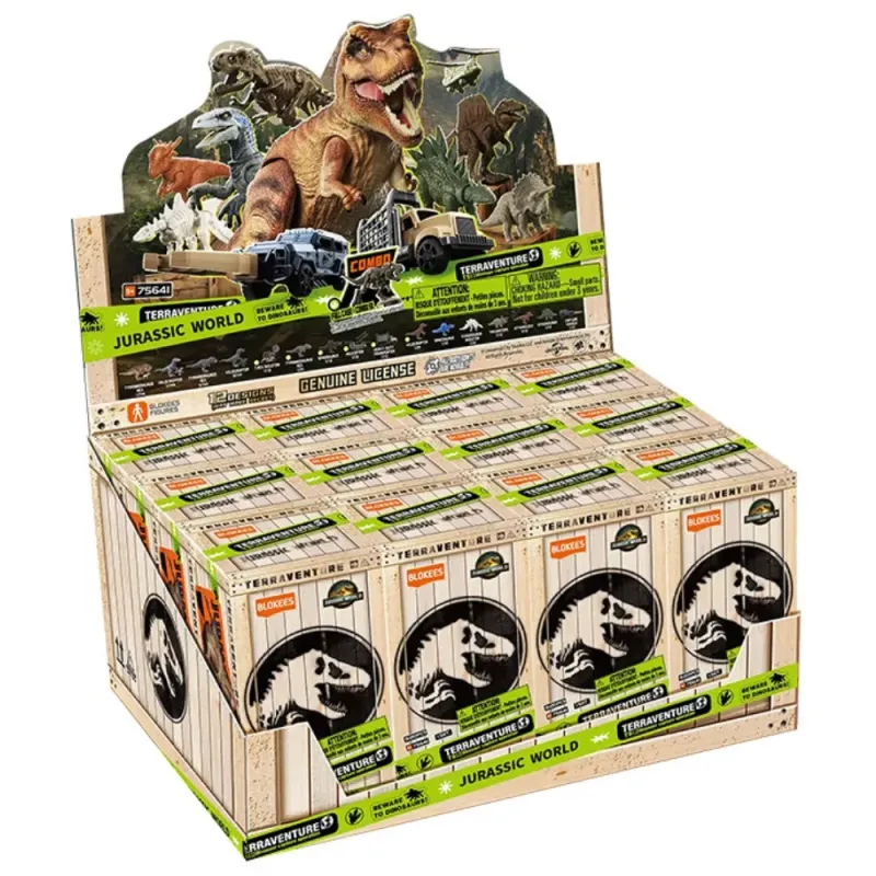 Caja Sorpresa Jurassic World Blokees Terraventure 01 | Figura Misterio
