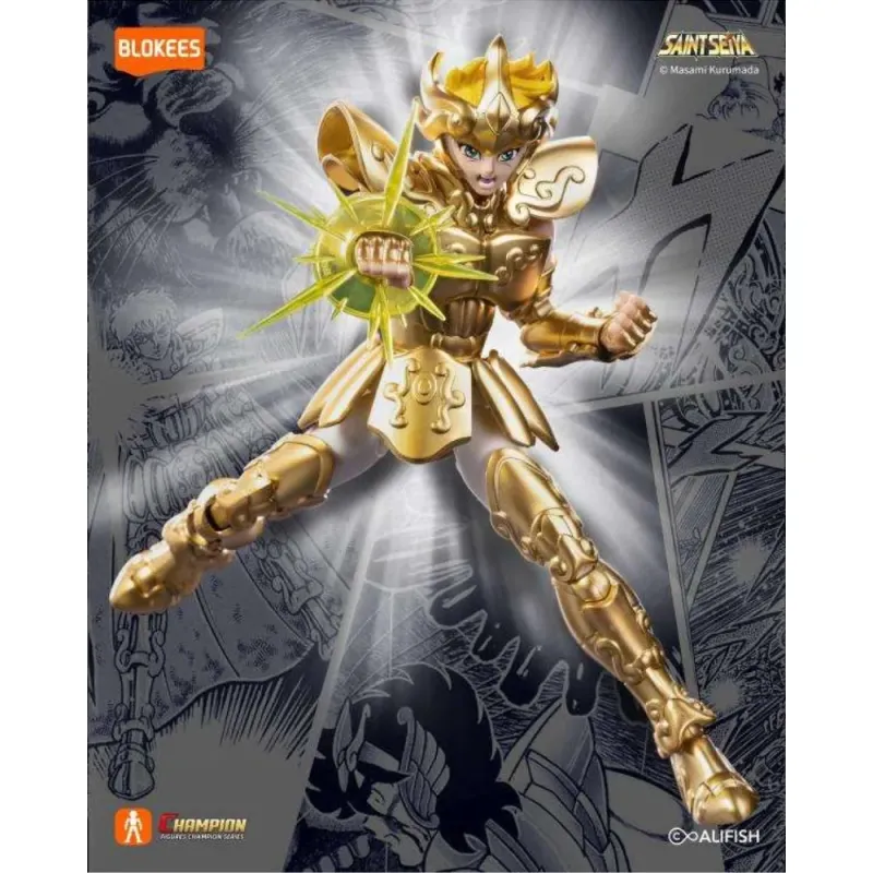 Figura Leo Aiolia Blokees Champion 02 | Maqueta Saint Seiya