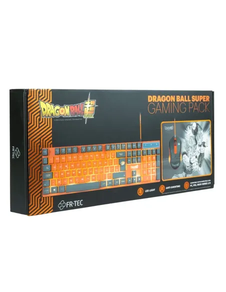 Pack teclado alfombrilla y ratón FR-TEC PC Dragon Ball Super Pack Keyboard Mouse Alfombrilla