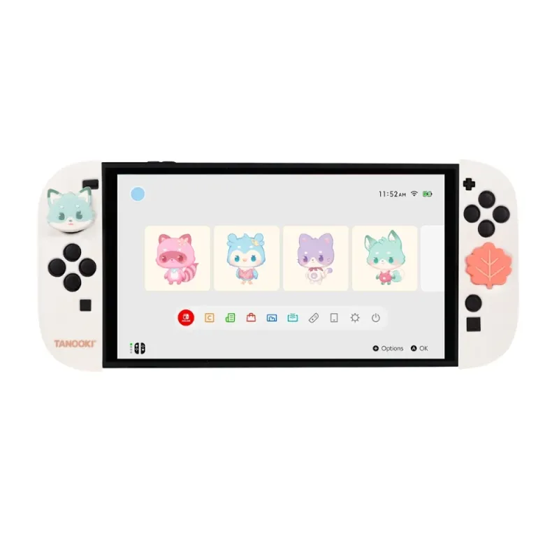 Tanooki Custom Kit Yuki Switch 2 - Joy-Con Covers & Grips