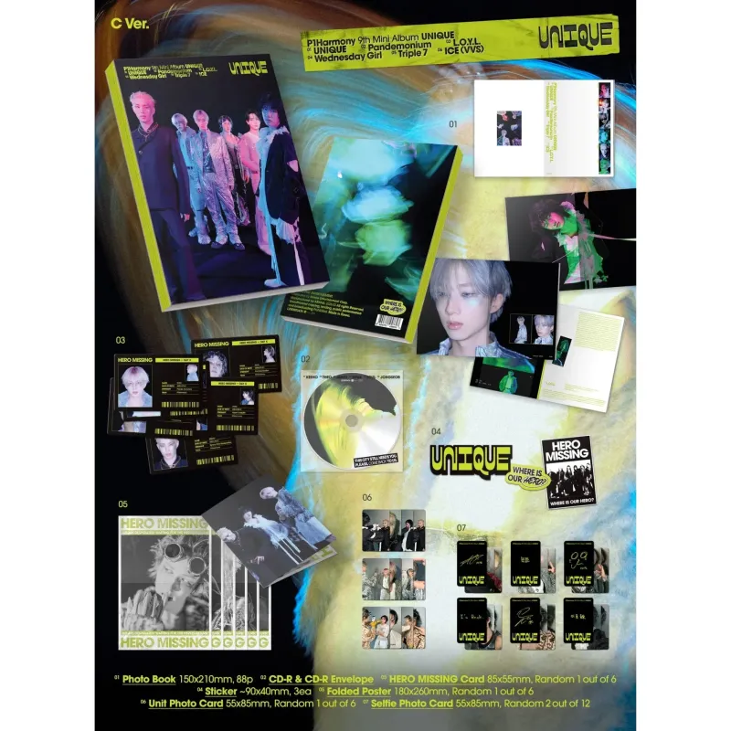 P1Harmony - UNIQUE - Álbum K-Pop
