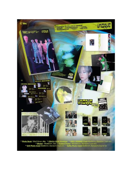 P1Harmony - UNIQUE - Álbum K-Pop
