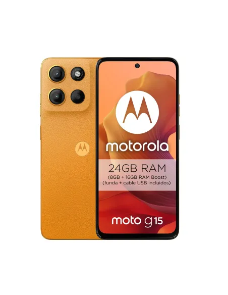 Motorola Moto G15 8GB/256GB Orange | Móvil Calidad Precio
