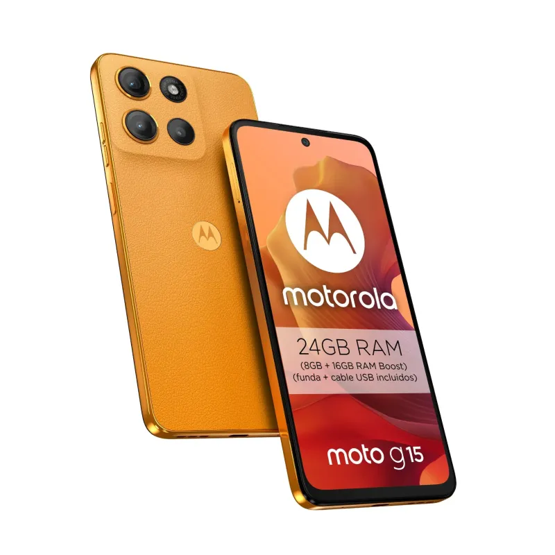 Motorola Moto G15 8GB/256GB Orange | Móvil Calidad Precio