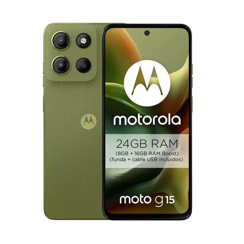 Motorola Moto G15 8GB/256GB Verde Iguana | Móvil Calidad Precio