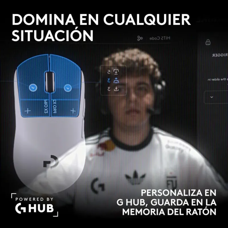 Ratón Logitech G Pro X2 Superstrike | Inalámbrico 44000 DPI