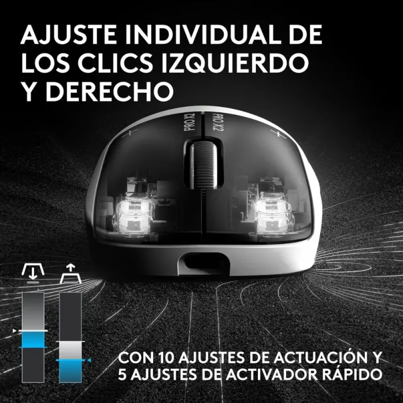 Logitech G Pro X2 Superstrike Mouse | Wireless 44000 DPI