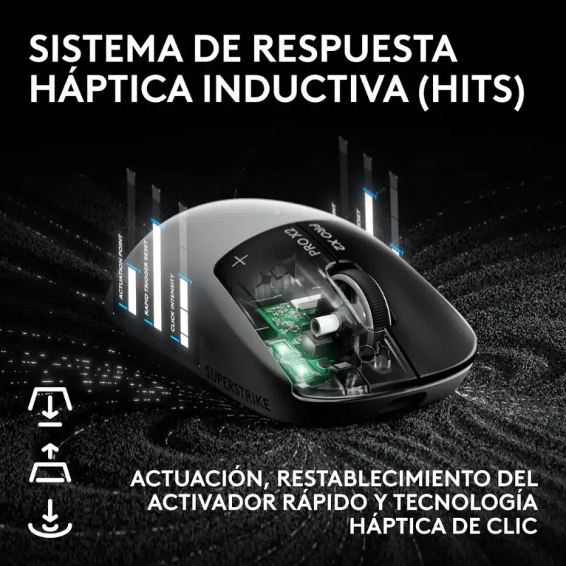 Ratón Logitech G Pro X2 Superstrike | Inalámbrico 44000 DPI