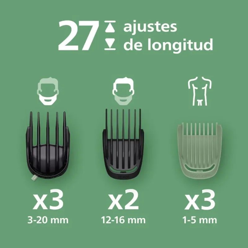 Philips Recortadora Serie 9000 MG9556/15 - 19 en 1 con OneBlade