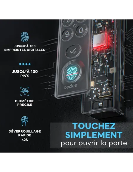 Tedee Keypad PRO - Acceso Inteligente por Huella Dactilar y PIN