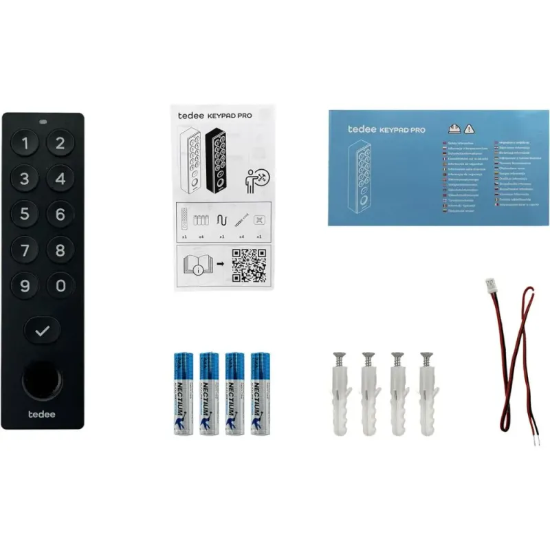 Tedee Keypad PRO - Acceso Inteligente por Huella Dactilar y PIN