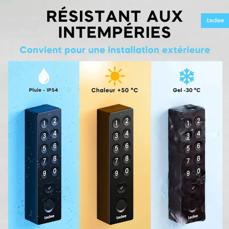 Tedee Keypad PRO - Acceso Inteligente por Huella Dactilar y PIN