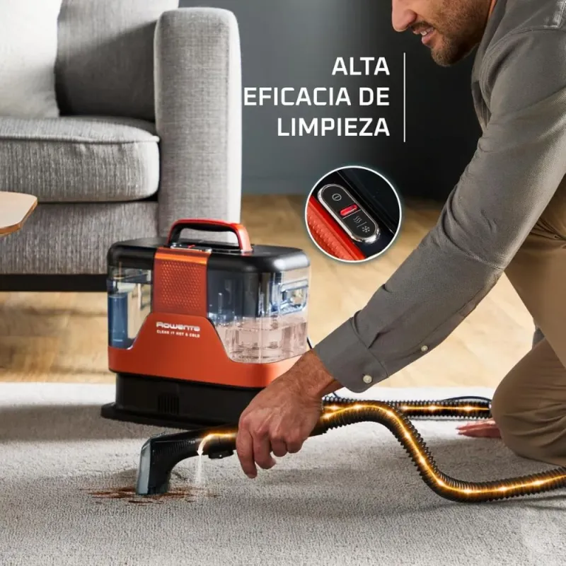 Rowenta Clean It Aspirador Tapicerías - Elimina Manchas Eficazmente