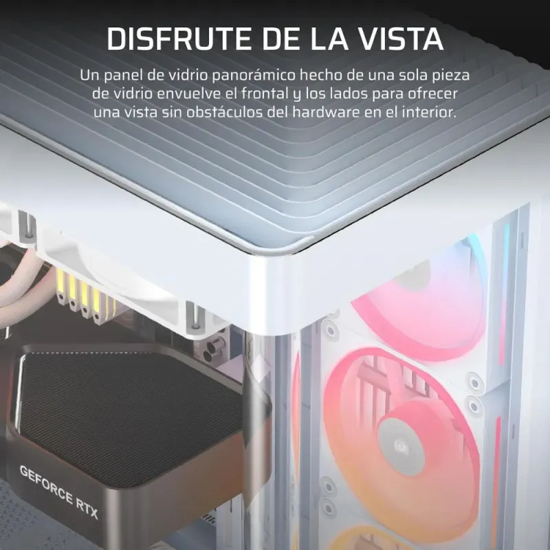 Corsair Frame 4500X LX-R RGB ATX Mid-Tower PC Case with Panoramic Tempered Glass and iCUE Link, White