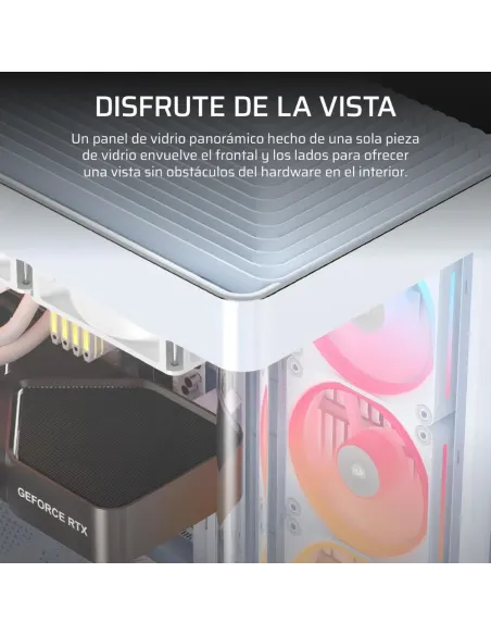 Corsair Frame 4500X LX-R RGB ATX Mid-Tower PC Case with Panoramic Tempered Glass and iCUE Link, White