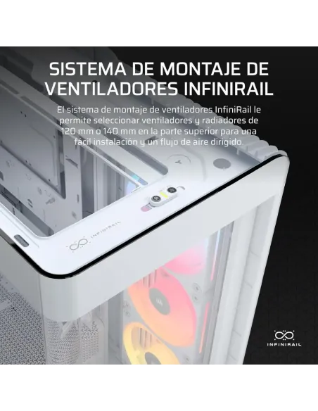 Corsair Frame 4500X LX-R RGB ATX-Mid-Tower-PC-Gehäuse mit Panorama-Glasfront aus gehärtetem Glas und iCUE Link, weiß