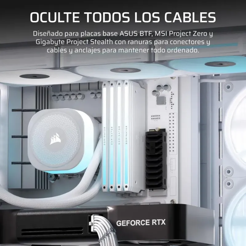 Corsair Frame 4500X LX-R RGB ATX-Mid-Tower-PC-Gehäuse mit Panorama-Glasfront aus gehärtetem Glas und iCUE Link, weiß