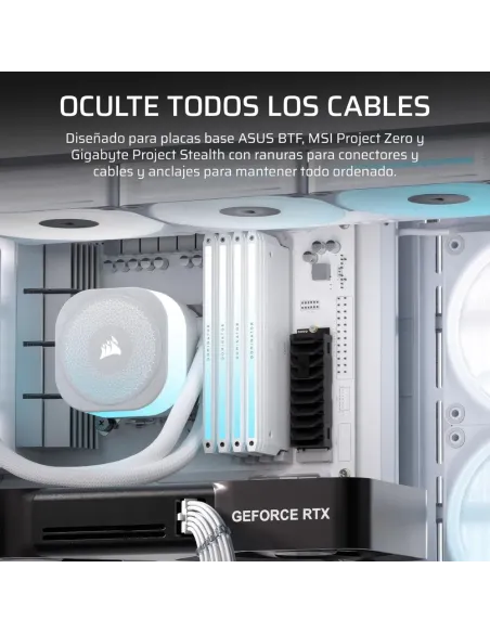 Corsair Frame 4500X LX-R RGB ATX-Mid-Tower-PC-Gehäuse mit Panorama-Glasfront aus gehärtetem Glas und iCUE Link, weiß