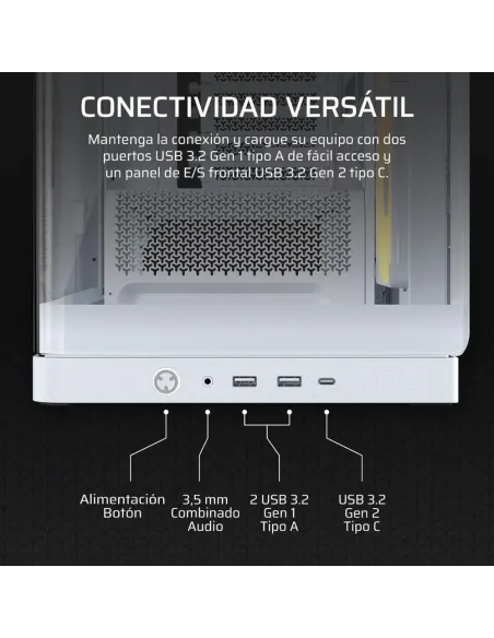 Corsair Frame 4500X LX-R RGB ATX Mid-Tower PC Case with Panoramic Tempered Glass and iCUE Link, White