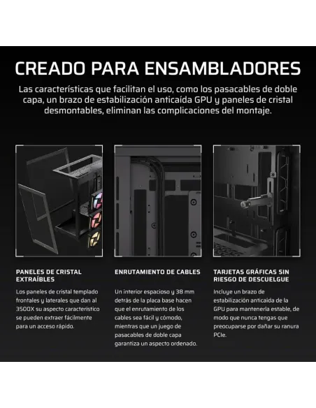 Corsair 3500X LX-R RGB iCUE Link | Mid-Tower Glass Case