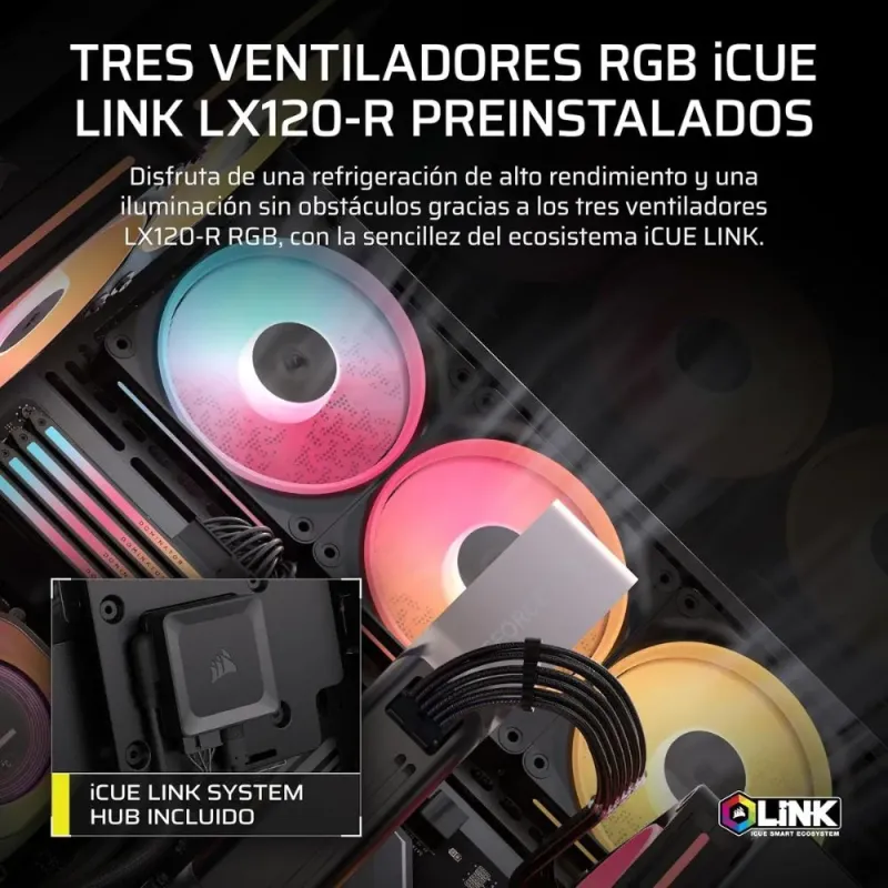 Corsair 3500X LX-R RGB iCUE Link | Mid-Tower Glass Case