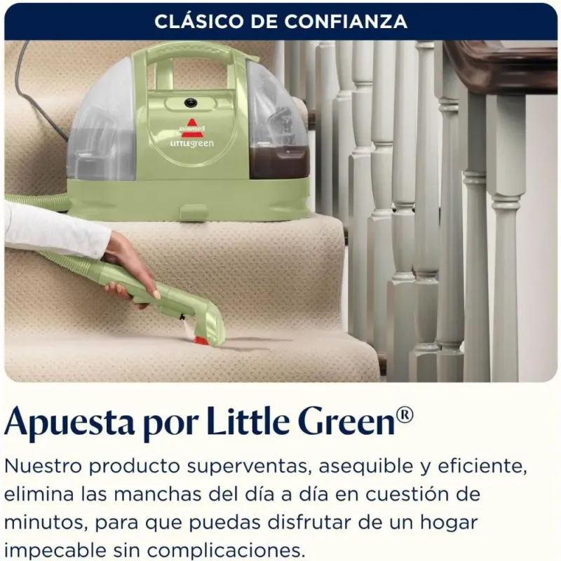 BISSELL Little Green 4098N - Aspiradora de Agua para Sofás y Alfombras
