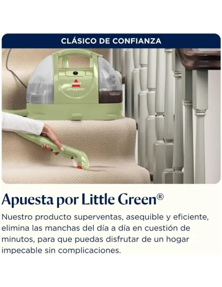BISSELL Little Green 4098N - Aspiradora de Agua para Sofás y Alfombras