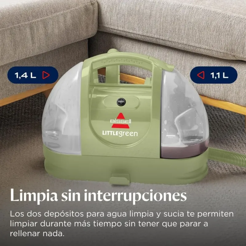 BISSELL Little Green 4098N - Aspiradora de Agua para Sofás y Alfombras