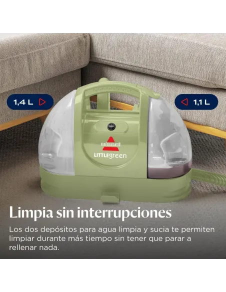 BISSELL Little Green 4098N - Aspiradora de Agua para Sofás y Alfombras