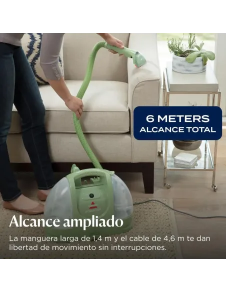 BISSELL Little Green 4098N - Aspiradora de Agua para Sofás y Alfombras