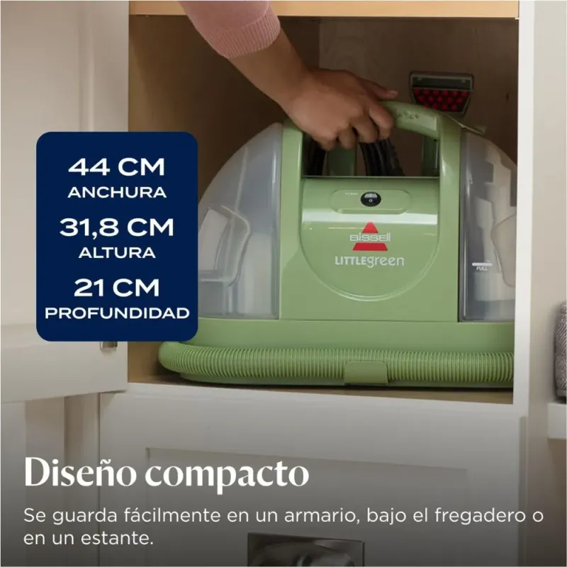 BISSELL Little Green 4098N - Aspiradora de Agua para Sofás y Alfombras