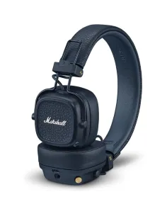 Marshall Major V Blue: Bluetooth Headphones with 100+ Hours of Battery