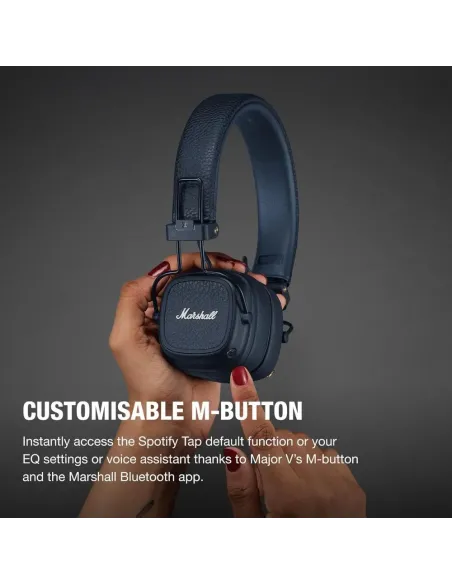 Marshall Major V Bluetooth-Kopfhörer Blau