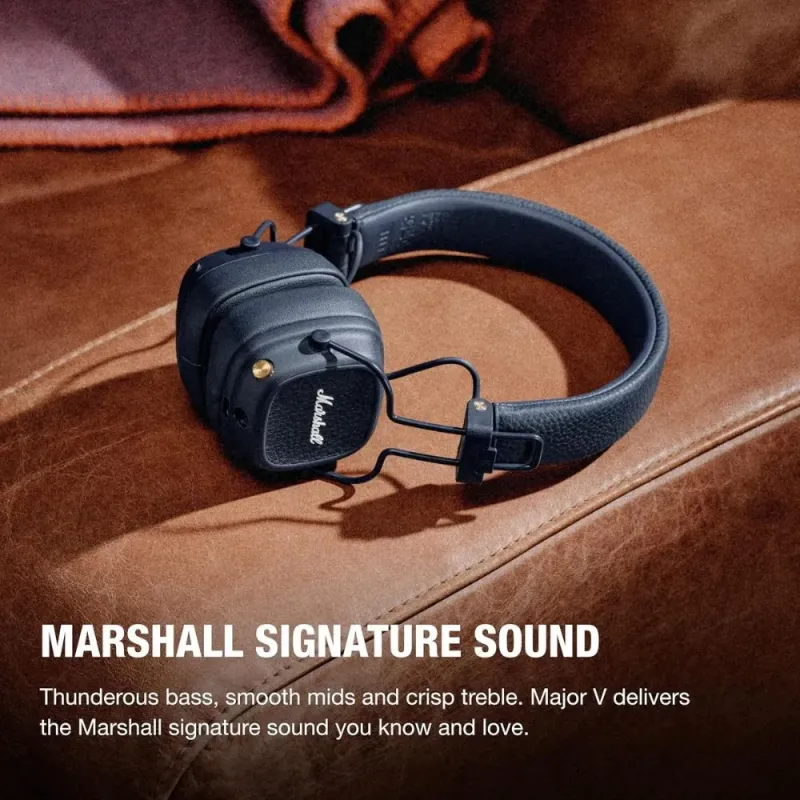 Marshall Major V Bluetooth-Kopfhörer Blau