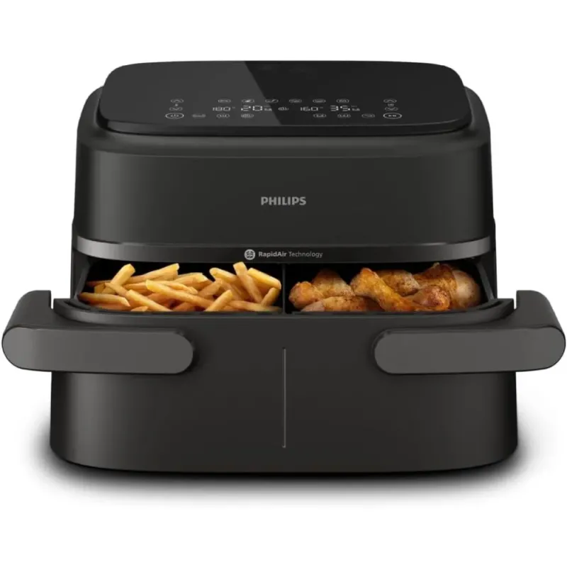 Philips Dual Basket Airfryer 1000-7 Series: 7.1L Double Air Fryer