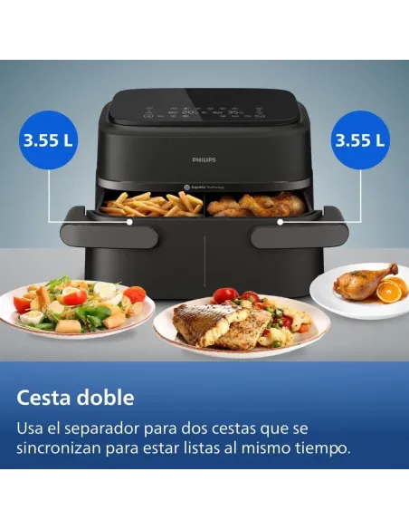 Philips Dual Basket Airfryer Heißluftfritteuse Serie 1000-7